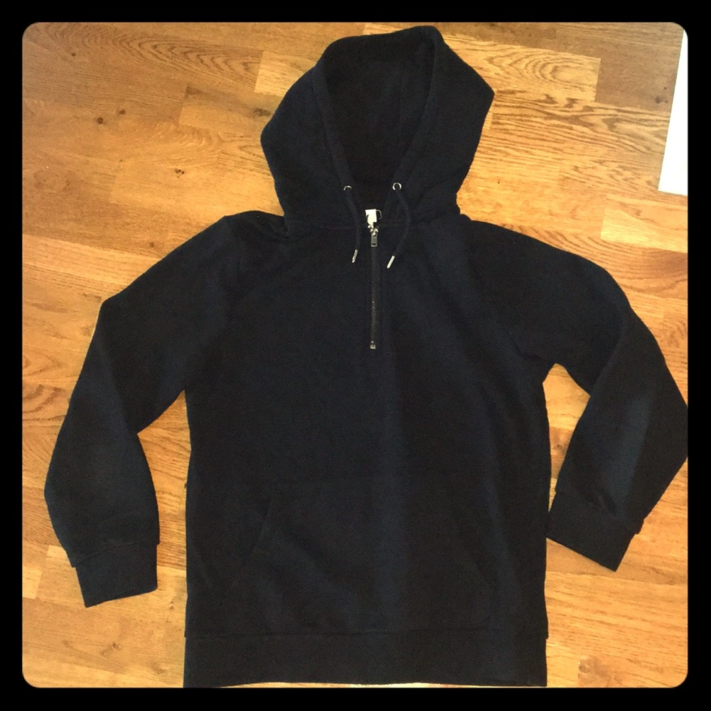 Men’s black half zip hoodie- H&M size small